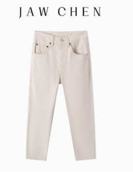【2025 Spring Collection】JAW CHEN "B※C White Cow" Jeans - Turkish BOSSA Denim